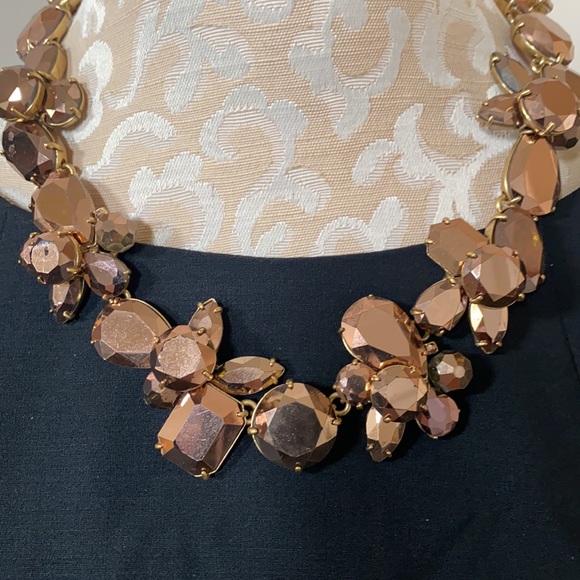 J. Crew Metallic Bronze Cluster Necklace - Picture 3 of 12